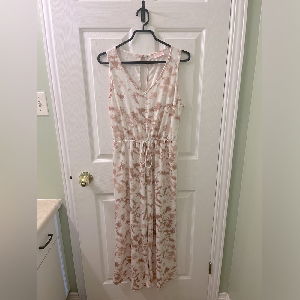Pink Lily Tie Dye Jumpsuit